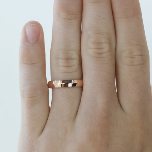 Polished Finish Yellow Gold Regular Men's Wedding Band - farrellouise
