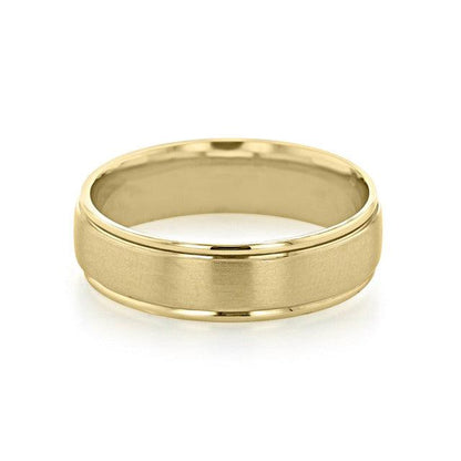 Men's Brushed Finish Classic Wedding Band - farrellouise