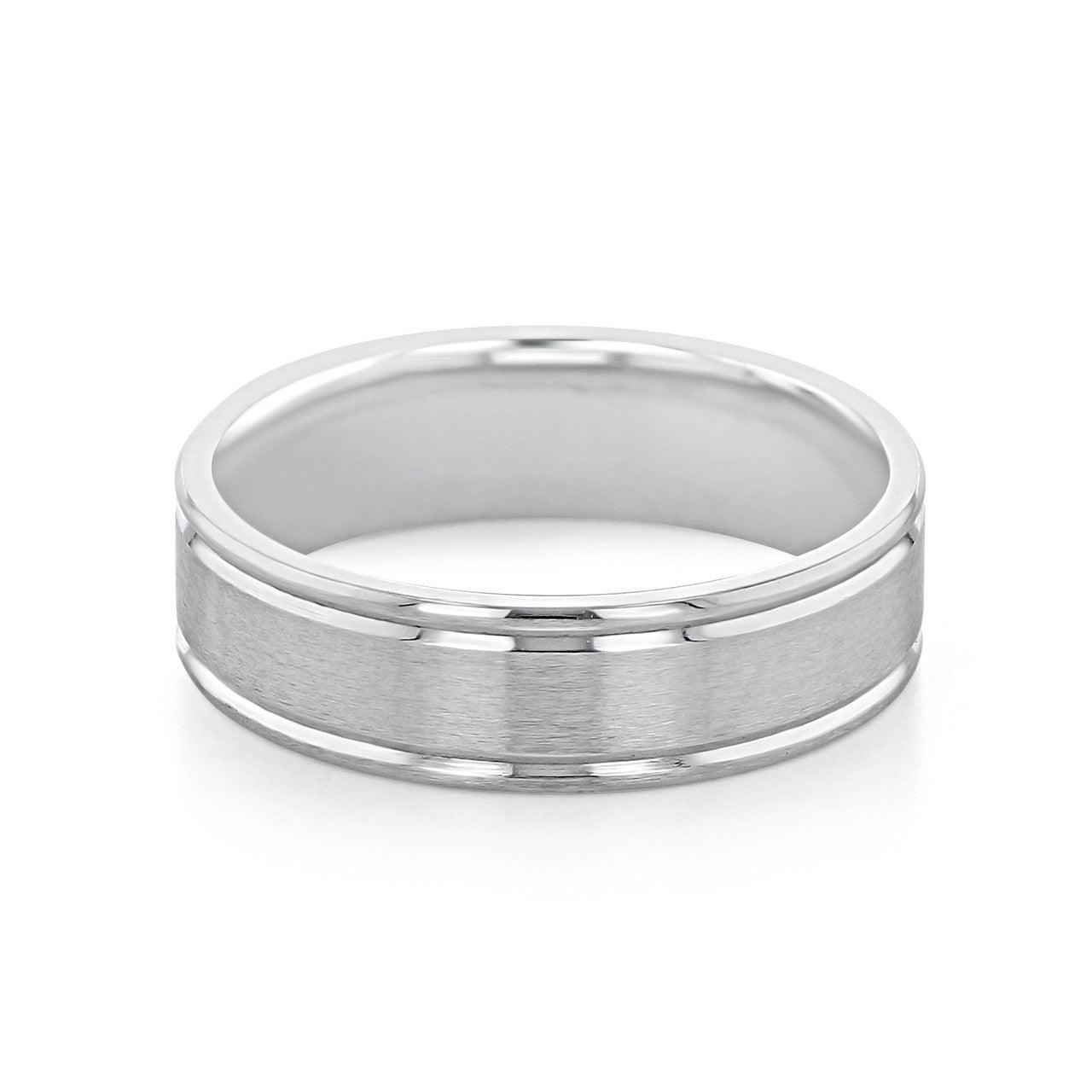 Brushed Finish Classic Men's Wedding Band - farrellouise