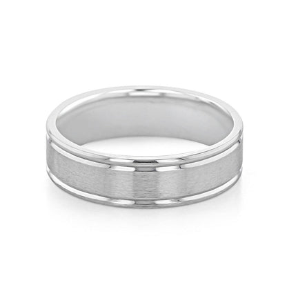 Brushed Finish Classic Men's Wedding Band - farrellouise