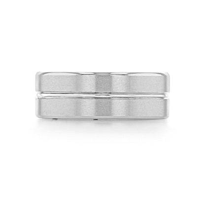 Men's Brushed Finish Classic Wedding Band - farrellouise