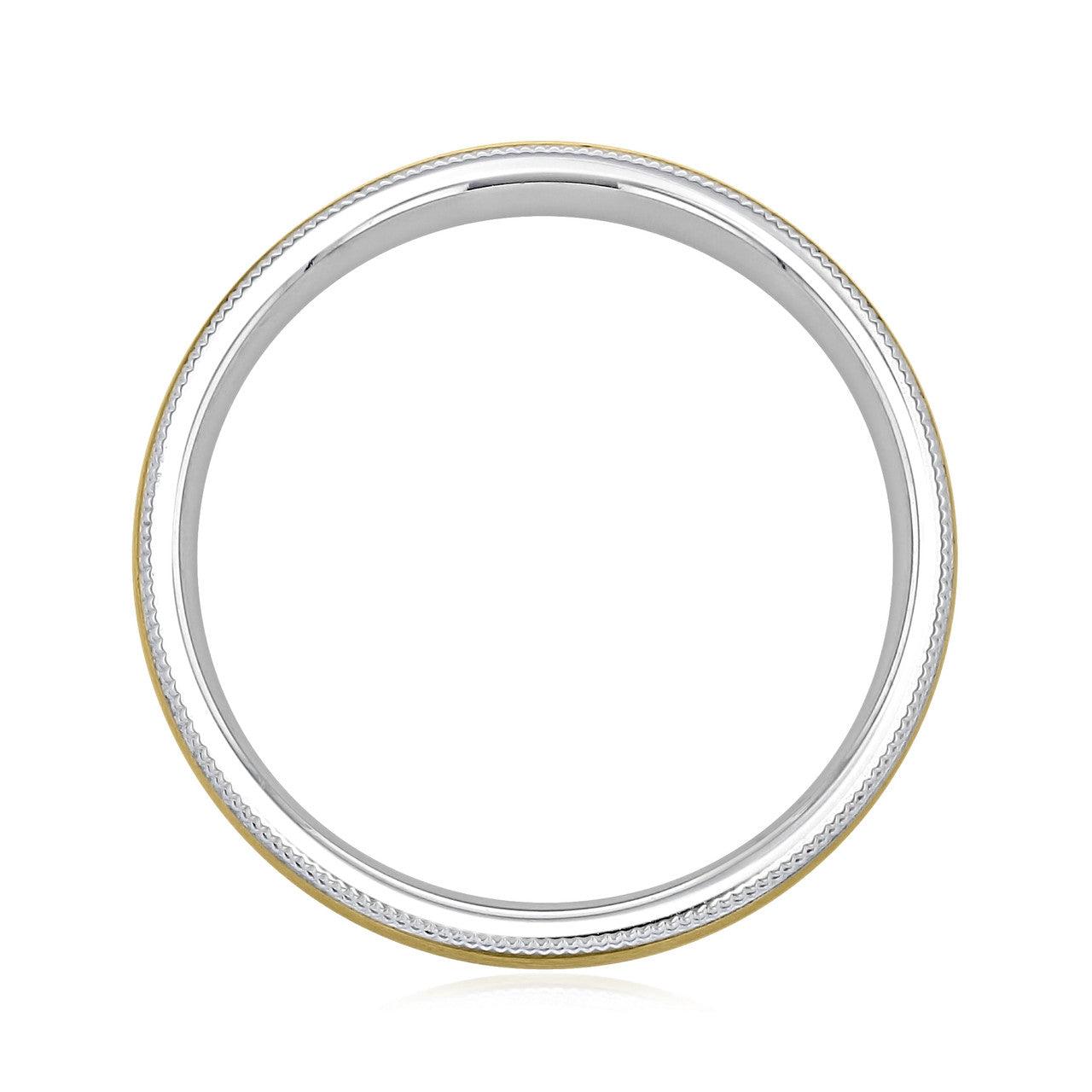 Classic Men's Wedding Band With Brushed Finish Metal - farrellouise