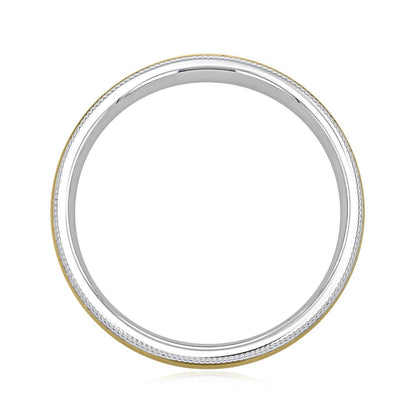 Classic Men's Wedding Band With Brushed Finish Metal - farrellouise