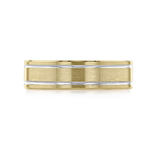 Classic Men's Wedding Band With Brushed Finish Metal - farrellouise