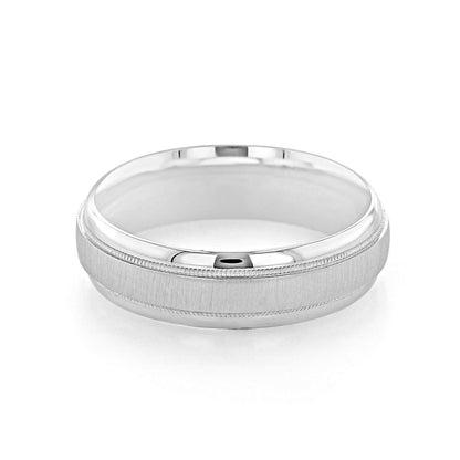 Sandpaper Finish Classic Men's Wedding Band - farrellouise