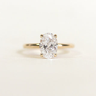 1.50 CT Oval Moissanite Solitaire Engagement Ring - farrellouise