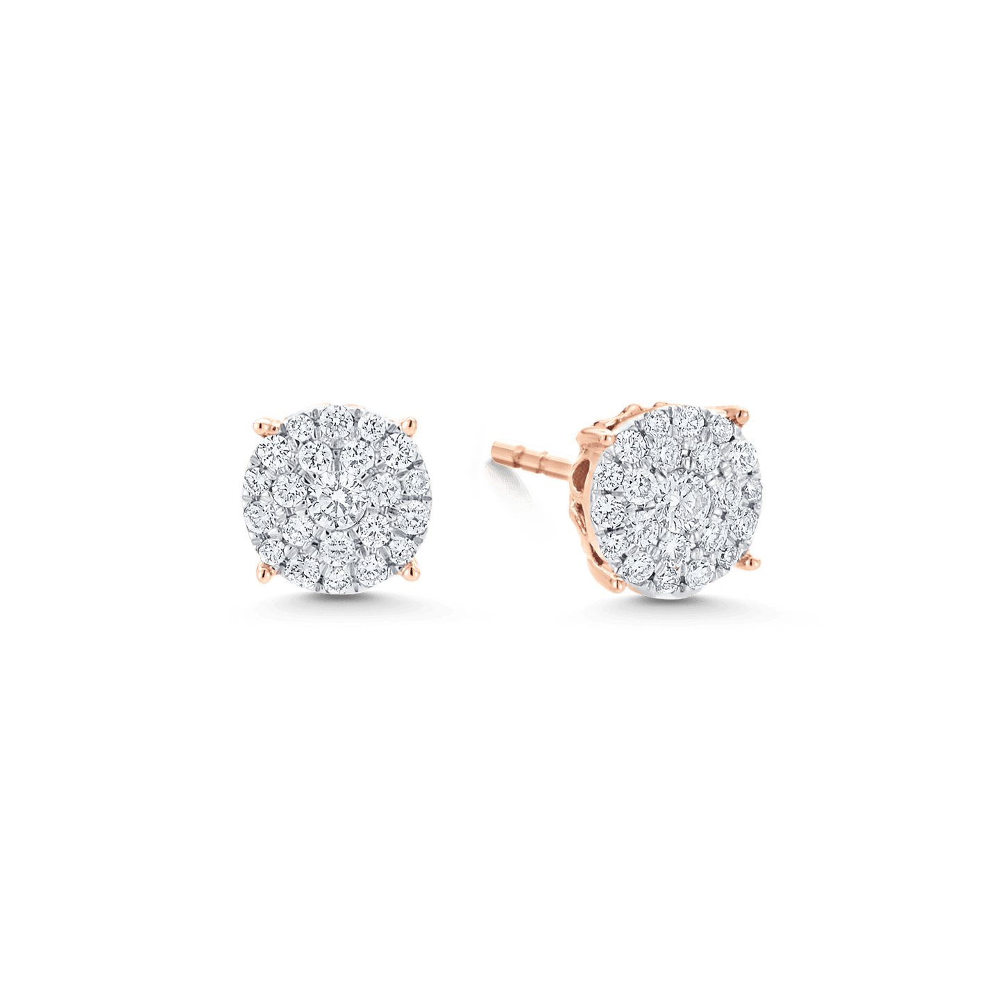 2.0 TCW Round Moissanite Diamond Studs Earrings - farrellouise