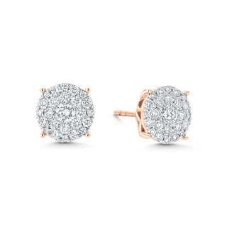 5.0 TCW Round Moissanite Diamond Stud Earrings - farrellouise