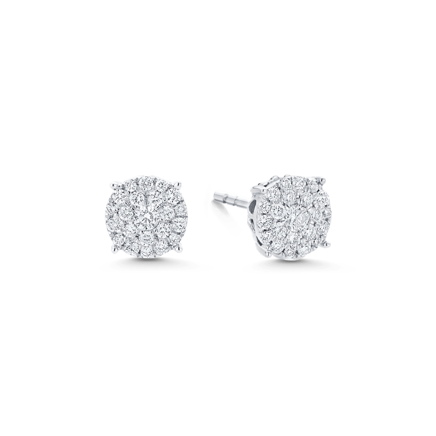 2.0 TCW Round Moissanite Diamond Studs Earrings - farrellouise