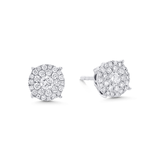 3.20 TCW Round Moissanite Diamond Studs Earrings - farrellouise