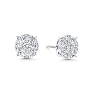 5.0 TCW Round Moissanite Diamond Stud Earrings - farrellouise