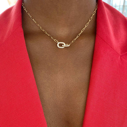 0.63 TCW Round Moissanite Diamond Unity Pendent Necklace - farrellouise