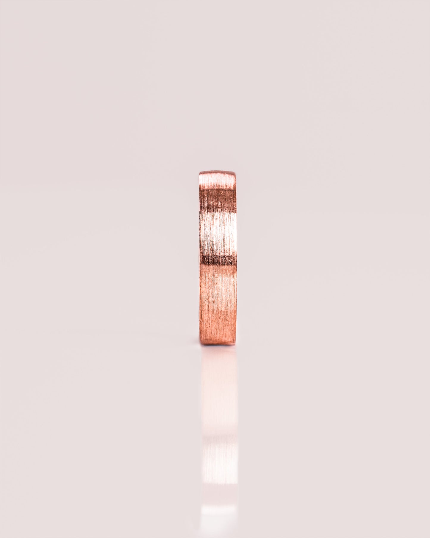 Classic Brushed-Finish Rose Gold Men's Band - farrellouise