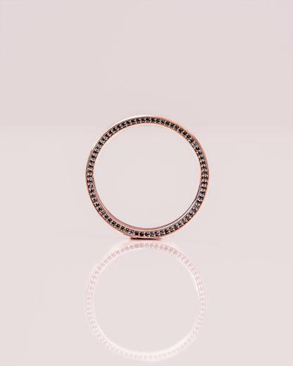 Classic Brushed-Finish Rose Gold Men's Band - farrellouise