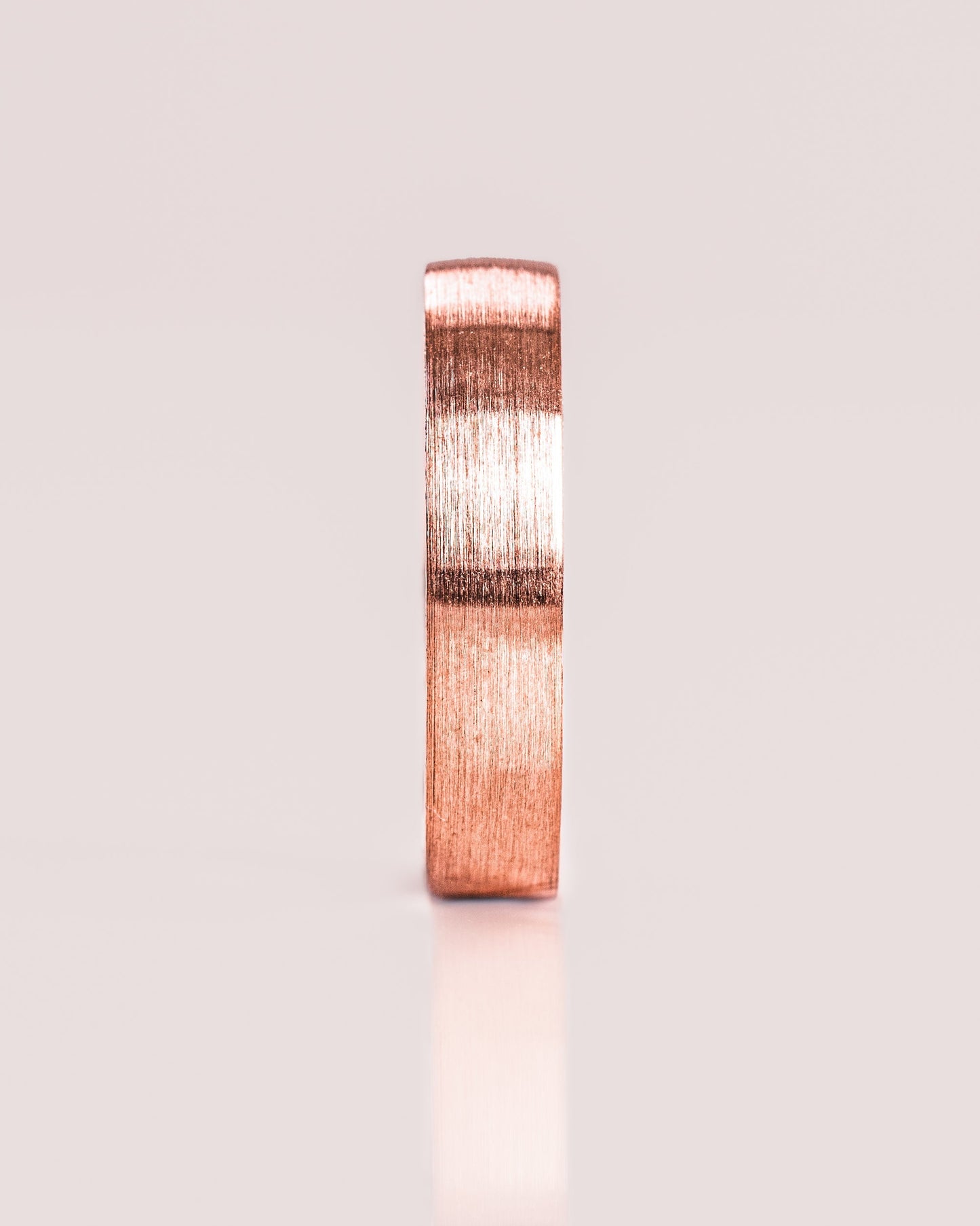 Classic Brushed-Finish Rose Gold Men's Band - farrellouise