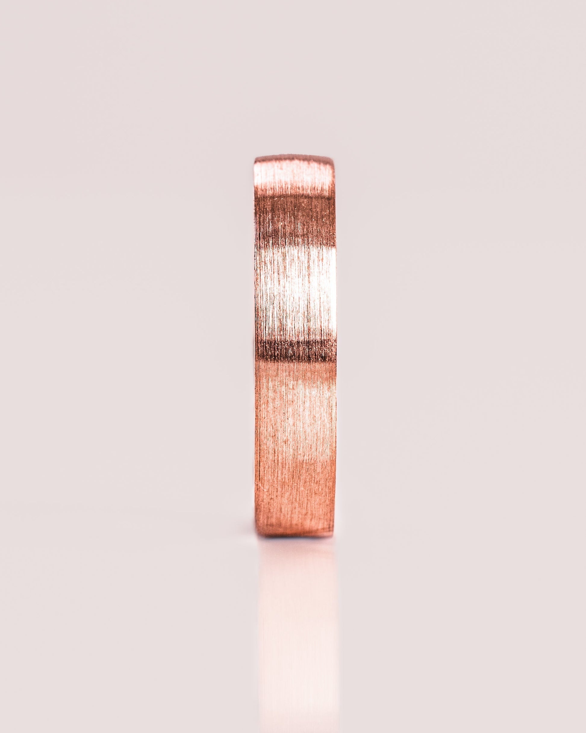 Classic Brushed-Finish Rose Gold Men's Band - farrellouise