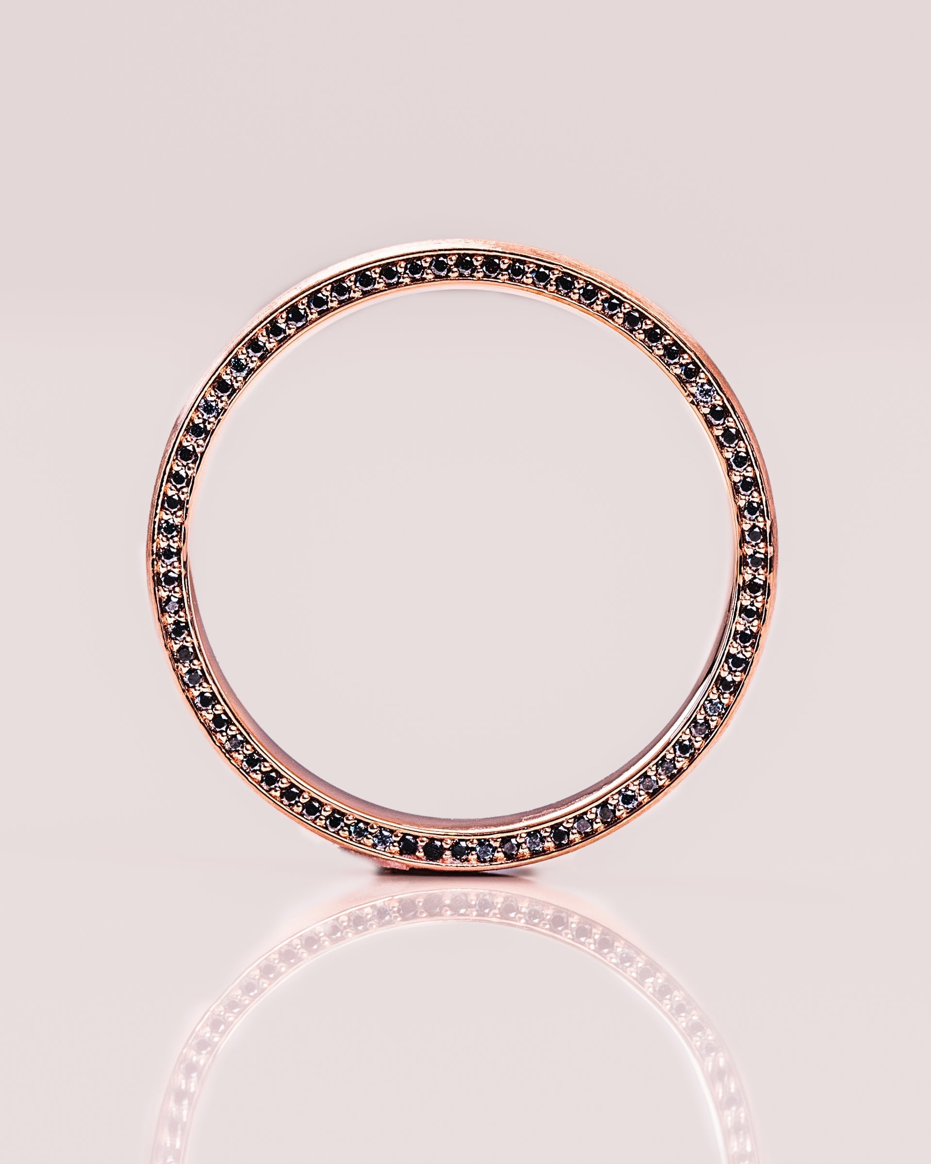 Classic Brushed-Finish Rose Gold Men's Band - farrellouise