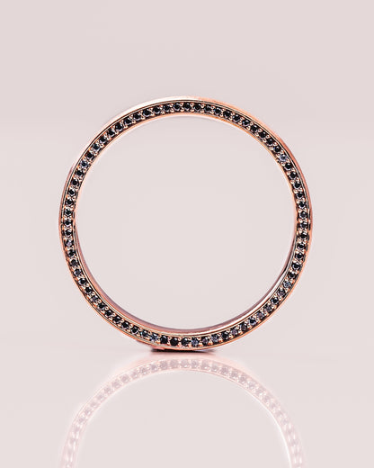 Classic Brushed-Finish Rose Gold Men's Band - farrellouise
