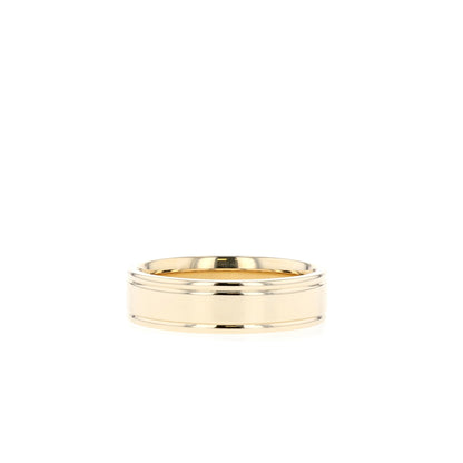 High-Polish Finish Regular Yellow Gold Men's Band - farrellouise