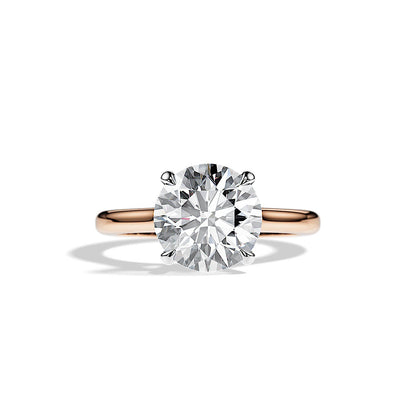 3.6 CT Round Solitaire Moissanite Engagement Ring