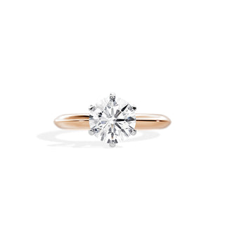 1.50 CT Round Cut Moissanite Solitaire Engagement Ring