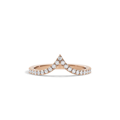 0.25 TCW  Round Minimalist magic Moissanite Wedding Band