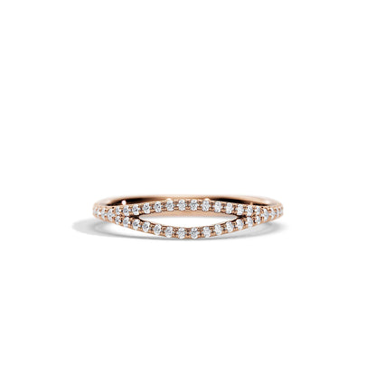 0.50 TCW Round Split Shank Wedding Band