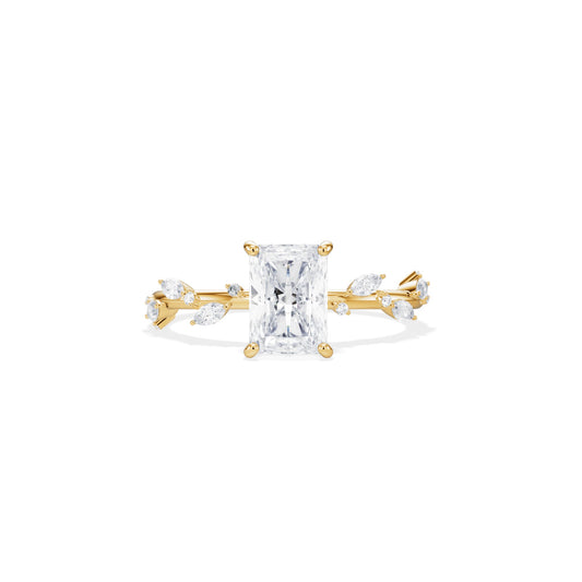 1.20 CT Radiant Cut Moissanite Twig Setting Engagement Ring