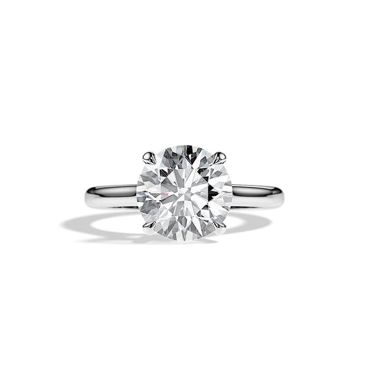 3.6 CT Round Solitaire Moissanite Engagement Ring