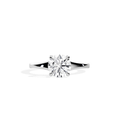 1.50 CT Round Moissanite Solitaire Prong Setting Engagement Ring