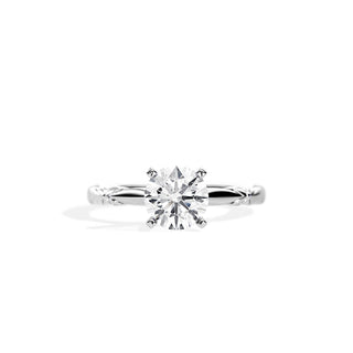 1.20 CT Round Moissanite Prong Setting Engagement Ring