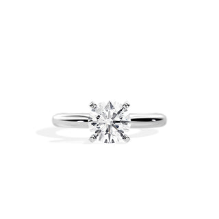 1.50 CT Round Cut Moissanite Solitaire Setting Engagement Ring