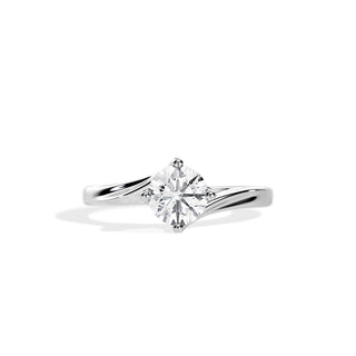 2.0 CT Round Moissanite Solitaire Engagement Ring