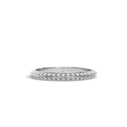 0.35 TCW Round Half Eternity Moissanite Wedding Band