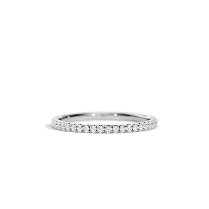 0.25 TCW Round Full Eternity Moissanite Wedding Band