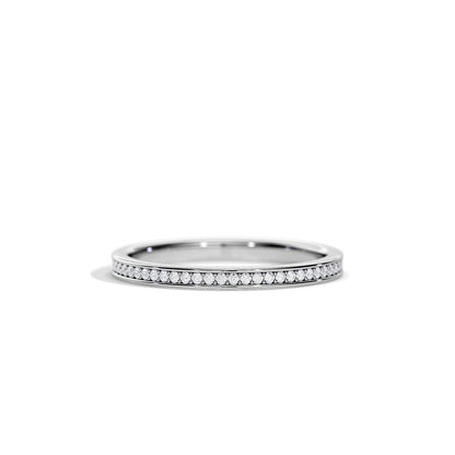 0.16 TCW Round Half Eternity Wedding Band