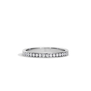 0.16 TCW Round Half Eternity Style Wedding Band