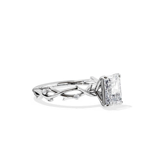 1.75 CT Radiant Cut Moissanite Twig Setting Engagement Ring