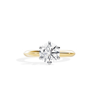 1.50 CT Round Cut Moissanite Solitaire Engagement Ring