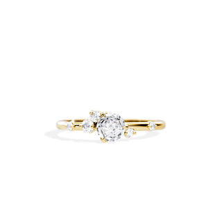 0.14 TCW  Round Dainty Moissanite Wedding Band