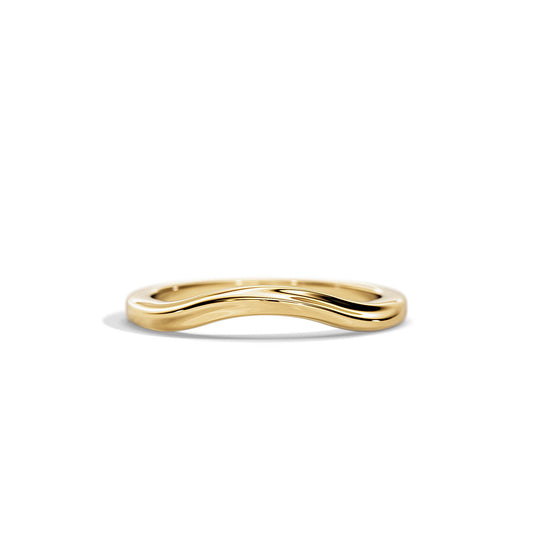 Plain Classic Curved Woman Wedding Band