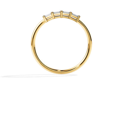0.19 TCW Baguette Minimalist Style Wedding Band