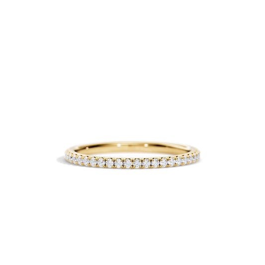 0.25 TCW Round Full Eternity Moissanite Wedding Band