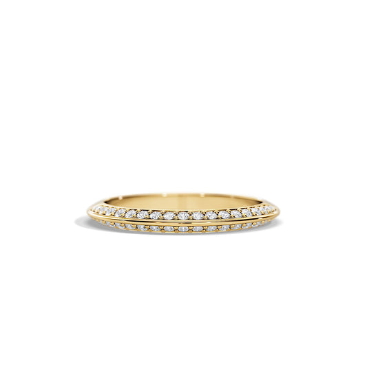0.35 TCW Round Half Eternity Moissanite Wedding Band