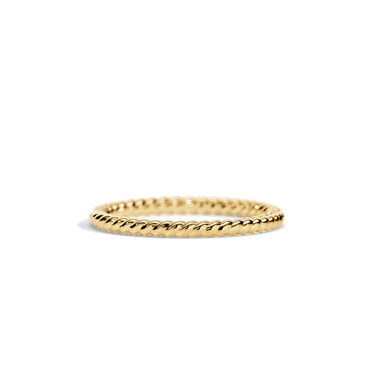 Twisted Plain Wedding Band