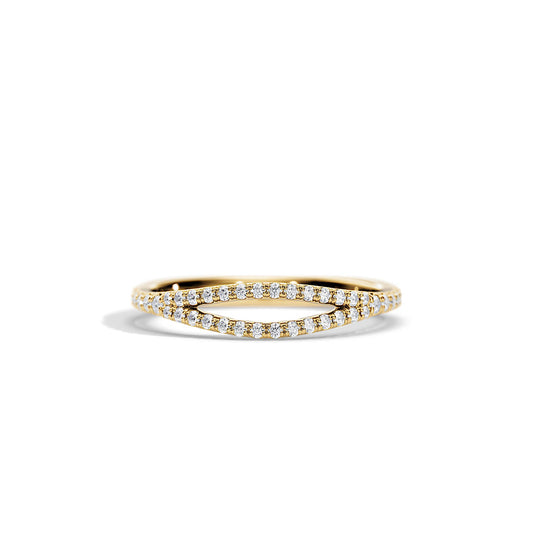 0.50 TCW Round Split Shank Wedding Band