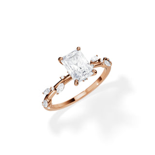 1.20 CT Radiant Cut Moissanite Twig Setting Engagement Ring