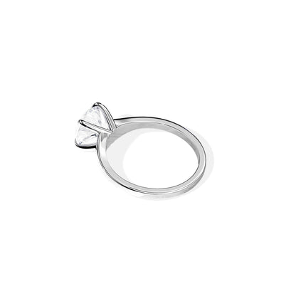 1.50 CT Round Moissanite Solitaire Prong Setting Engagement Ring