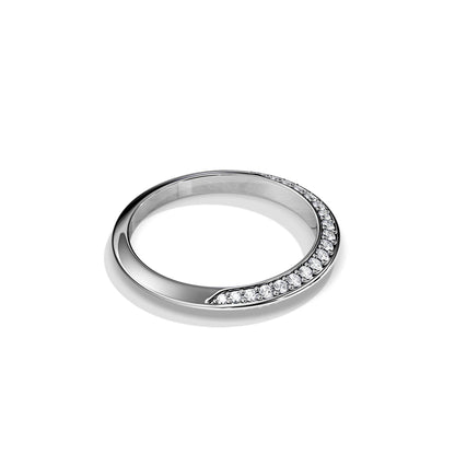 0.35 TCW Round Half Eternity Moissanite Wedding Band