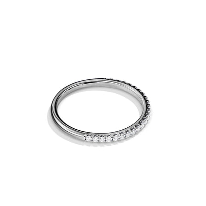 0.25 TCW Round Full Eternity Moissanite Wedding Band